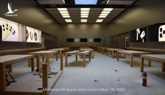 Bạo loạn ở Mỹ, dòng người vào Apple Store đập phá, vét sạch iPhone