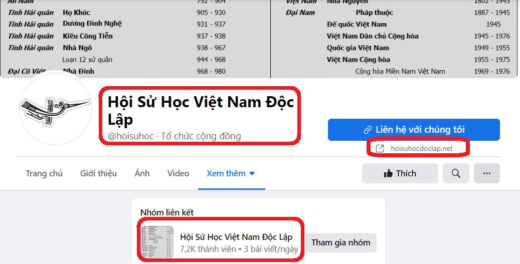 Cần xử lý ngay trang mạng phản động mang tên “Hội Sử học Việt Nam độc lập”