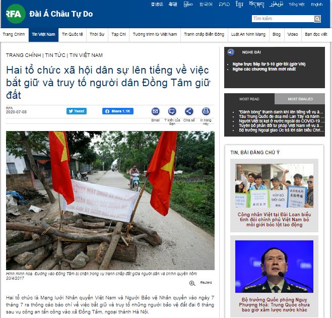 Cảnh giác với chiêu thức truyền thông bẩn tử vụ Đồng Tâm và Dương Nội
