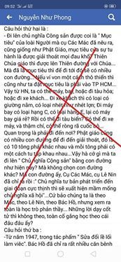 Cựu nhà báo Nguyễn Như Phong trở cờ?