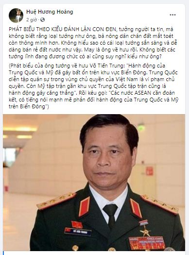 Cựu PGĐ Sở tại Nghệ an lên tiếng về phát biểu của Thượng tướng Võ Tiến Trung