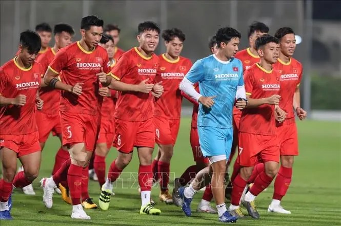 Đội tuyển Việt Nam sẵn sàng cho trận giao hữu với Jordan