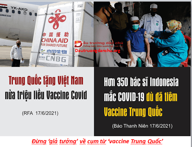 Đừng ‘giả tưởng’ về cụm từ ‘vaccine Trung Quốc’