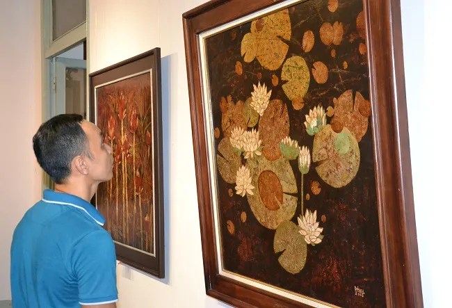 Khai mạc triển lãm tranh sơn mài truyền thống tại TP Hồ Chí Minh