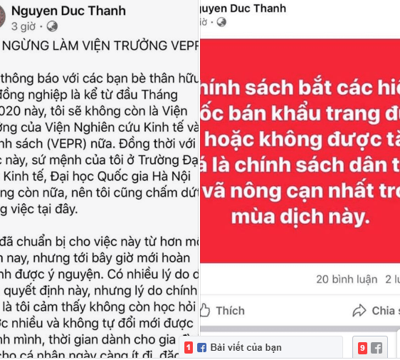 Nóng: TS Nguyễn Đức Thành bị buộc phải thôi việc