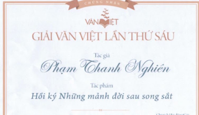 Nực cười giải văn việt của “Văn đoàn độc lập” trao cho Phạm Thanh Nghiên