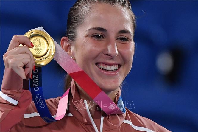 Olympic Tokyo 2020: Tay vợt Belinda Bencic giành huy chương vàng đơn nữ