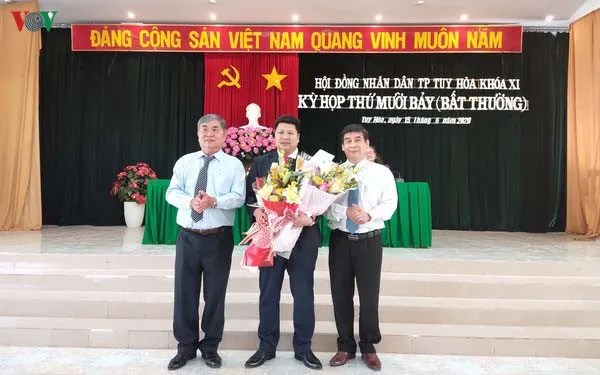 Ông Cao Đình Huy giữ chức Chủ tịch UBND TP Tuy Hòa