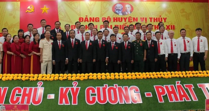 Ông Nguyễn Văn Vui tái đắc cử Bí thư Huyện ủy Vị Thủy, Hậu Giang