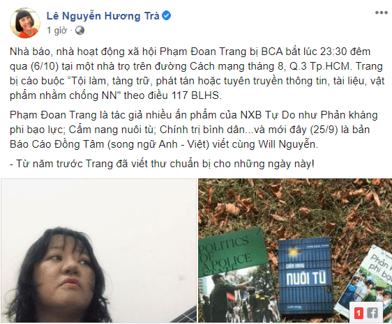 Phạm Đoan Trang bị bắt?