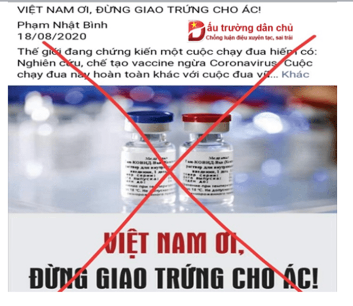 Sao lại ‘bẻ lái’ việc Việt Nam đặt mua vắc xin Covid-19 của Nga