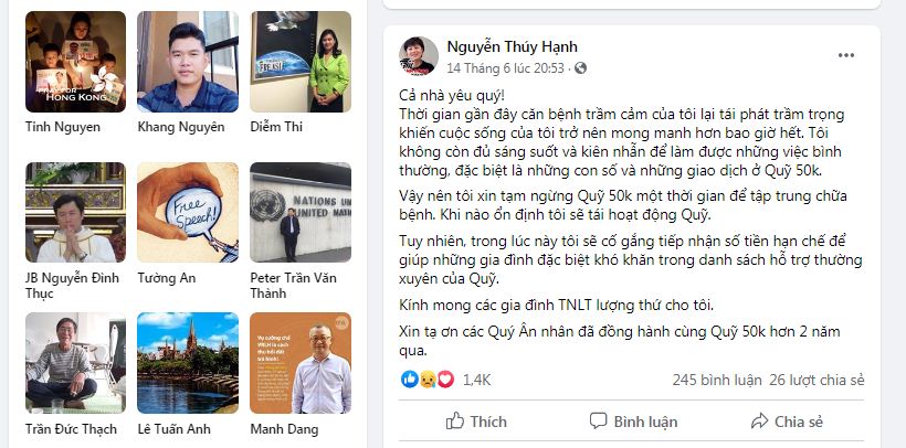 Sợ nhập kho, Nguyễn Thuý Hạnh điều chỉnh hoạt động quỹ 50k?!