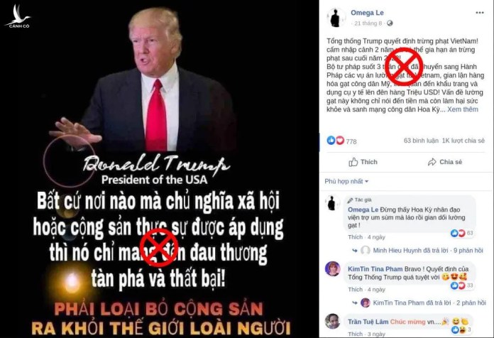 Về thông tin “Tổng thống Doanld Trump trừng phạt Việt Nam, cấm nhập cảnh 2 năm”
