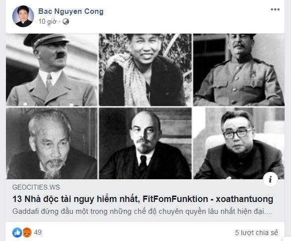 Xúc phạm Chủ tịch Hồ Chí Minh đúng vào ngày giỗ Người: LM Nguyễn công Bắc đang đối đầu với nhân dân!