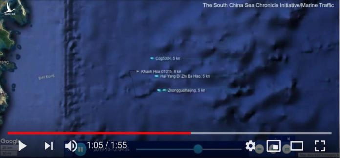 Cuộc đối đầu nảy lửa giữa tàu Việt Nam với 4 tàu Trung Quốc ngoài khơi Cam Ranh