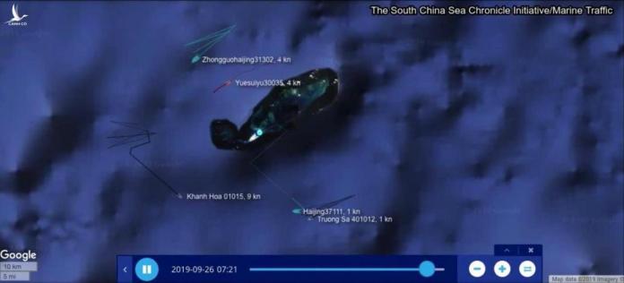 Cuộc đối đầu nảy lửa giữa tàu Việt Nam với 4 tàu Trung Quốc ngoài khơi Cam Ranh