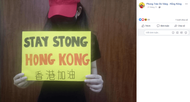 Ai là admin fanpage “Phong Trào Dù Vàng – Hồng Kông”?