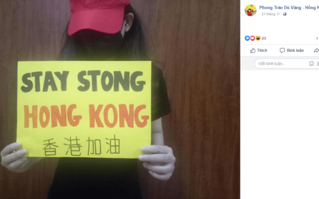 Ai là admin fanpage “Phong Trào Dù Vàng – Hồng Kông”?