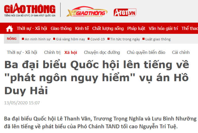 Ba đại biểu Quốc hội lên tiếng, hehehe