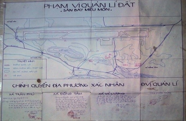 Bản đồ sân bay Miếu Môn và luận điệu của “Tổ đồng thuận”