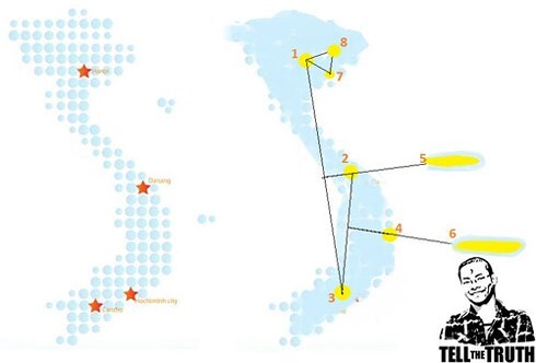 Bản đồ Việt Nam không phải hình chữ S?