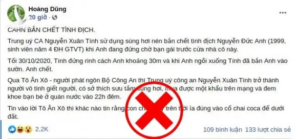 Bắn tình địch cách 30m qua lời kể của “tiểu thuyết gia” Hoàng Dũng