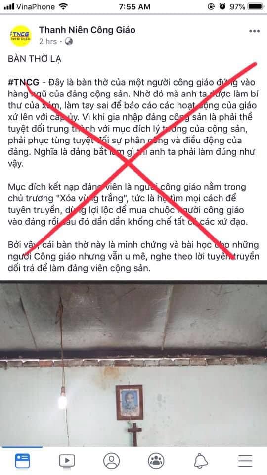 Bàn về cái gọi là "bàn thờ lạ" của trang tin "Thanh niên công giáo"