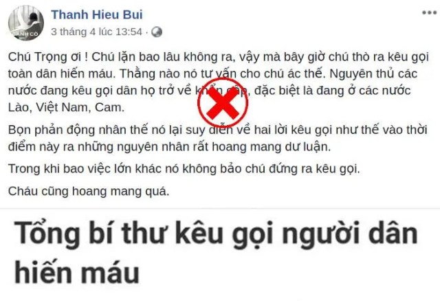 Bàn về lời hiệu triệu toàn dân tích cực hiến máu của Tổng Bí thư