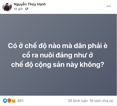 Bao biện cho Nguyễn Thúy Hạnh: Họ đang tự lấy đá ghè chân mình!