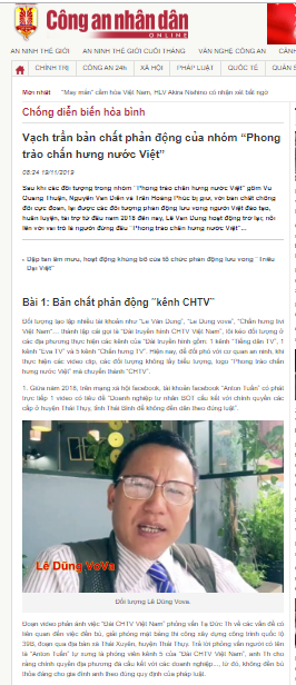 Báo Công an phơi bày bản chất lừa đảo, bịp bợm của băng đảng “CHTV”