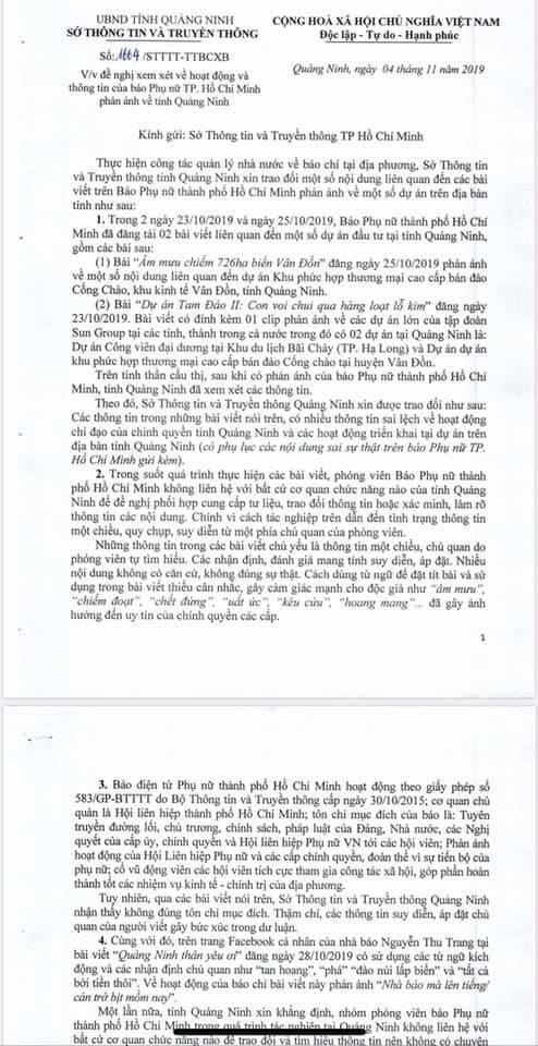 Báo Phụ nữ TP HCM liệu có bàn tay che mặt trời, coi thường kỷ cương phép nước?