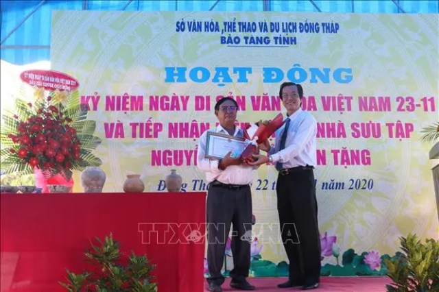 Bảo tàng Đồng Tháp được hiến tặng 535 hiện vật, cổ vật