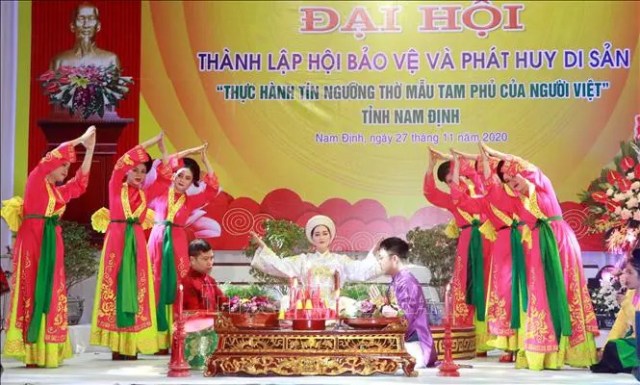 Bảo vệ và phát huy di sản 'Thực hành tín ngưỡng thờ Mẫu Tam phủ của người Việt'