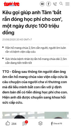 Bắt rắn đóng học phí cho con hay sự bịp bợm của truyền thông?