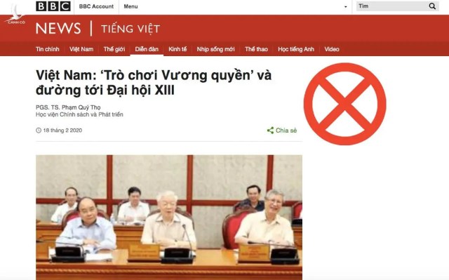 BBC Tiếng Việt lại xuyên tạc, bịa đặt nhằm phá hoại đời sống chính trị Việt Nam