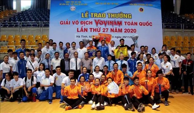 Bế mạc giải vô địch Vovinam toàn quốc lần thứ 27