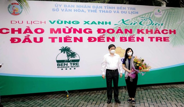 Bến Tre đón những du khách thương mại đầu tiên sau thời gian dài giãn cách xã hội