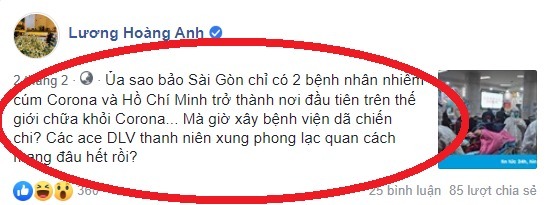 Bỏ điêu toa đi mà làm người, chị Lương Hoàng Anh ạ