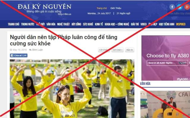 Bộ Mặt Chống Phá Của Fanpage “Đại Kỷ Nguyên” Nội Dung Tuyên Truyền Về “Pháp Luân Công”