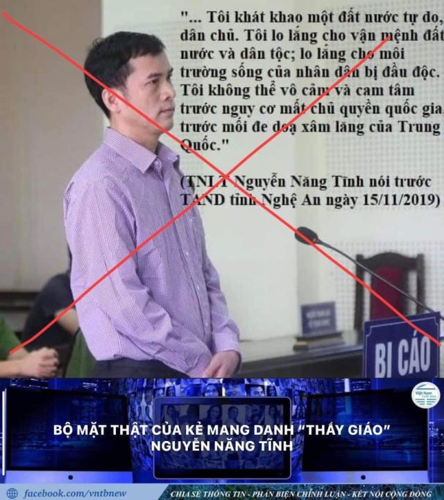 Bộ mặt thật của kẻ đội lốt “thầy giáo” Nguyễn Năng Tĩnh