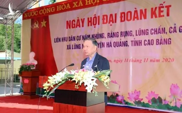 Bộ trưởng Tô Lâm dự “Ngày hội Đại đoàn kết toàn dân tộc” tại Cao Bằng