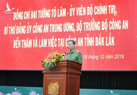 Bộ trưởng Tô Lâm thăm và làm việc tại Công an Đắk Lắk