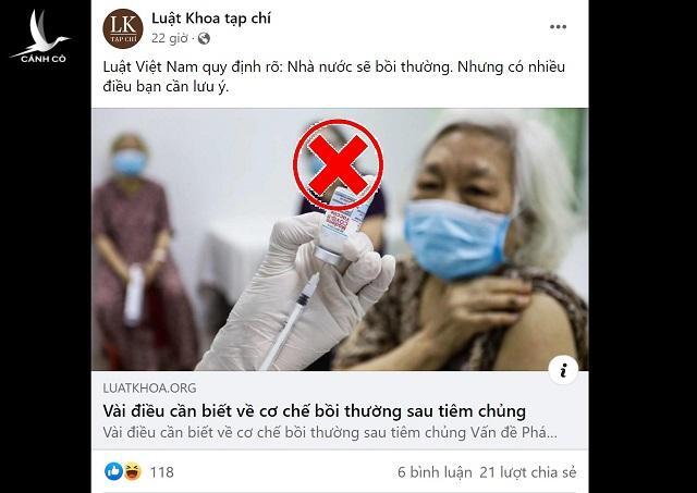 Bồi thường đối với sự cố xảy ra trong tiêm chủng là một chính sách nhân văn