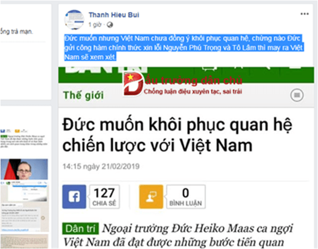 Bùi Thanh Hiếu 'cứng họng' vụ xuyên tạc về Trịnh Xuân Thanh bị 'nghi bắt cóc'