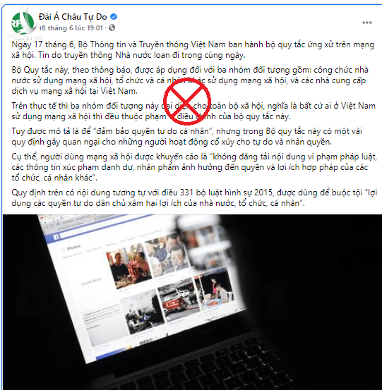 Các nhà ‘dân chủ’ vốn ‘có tật giật mình’ đã nói gì về Bộ quy tắc ứng xử trên mạng xã hội? Các nhà ‘dân chủ’ vốn ‘có tật giật mình’ đã nói gì về Bộ quy tắc ứng xử trên mạng xã hội?