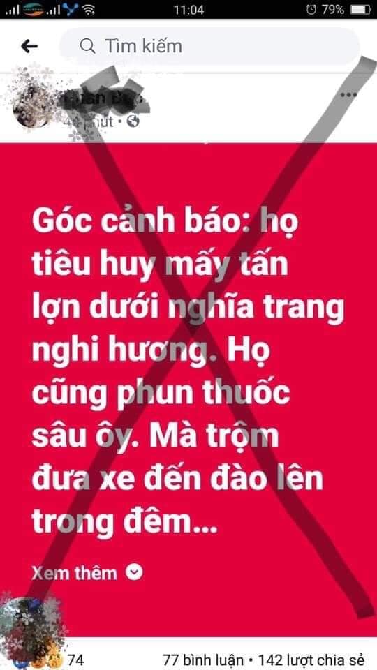 Cái kết đắng khi đăng tin thất thiệt