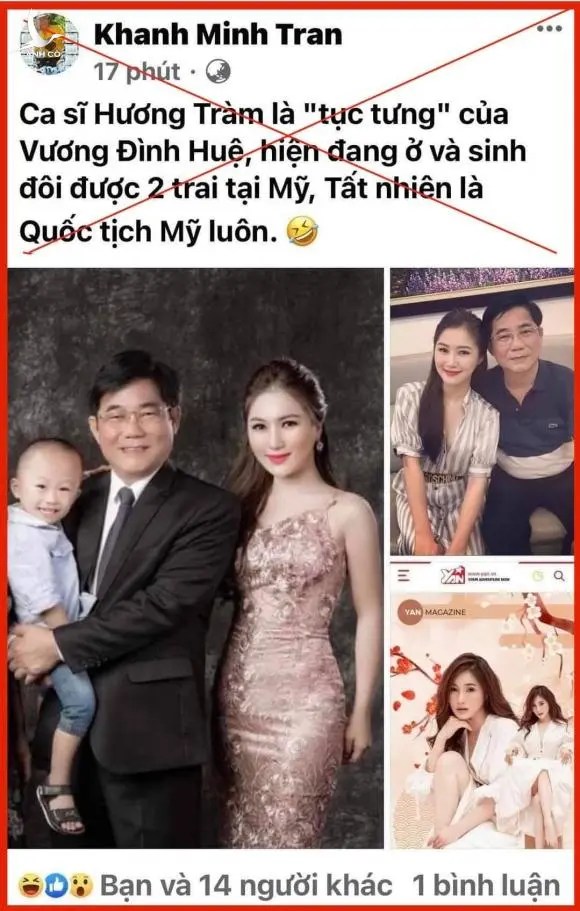 Cần nghiêm trị tin đồn về tình cảm đời tư của Chủ tịch Quốc Hội Vương Đình Huệ