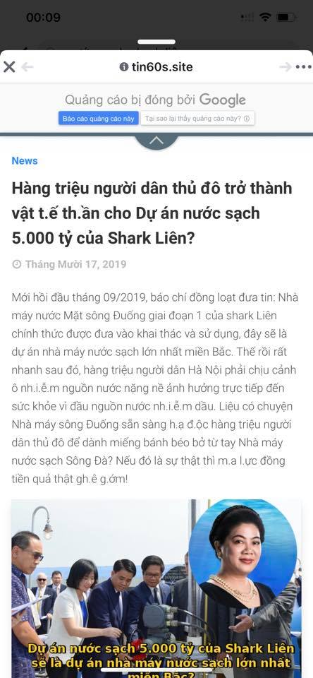 Cần nghiêm trị trang tin tung tin bịa đặt về thuyết âm mưu nước dầu thải gây hoang mang dư luận!