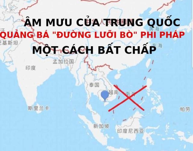 Cần những hành động mạnh, cắt đứt cái “đường lưỡi bò” mà Trung Quốc tuyên truyền phi pháp