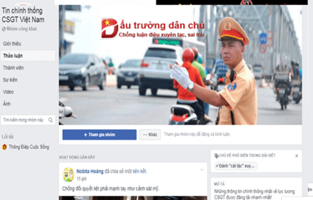 Cần xử lý các trang facebook mạo danh 'Cảnh sát giao thông'